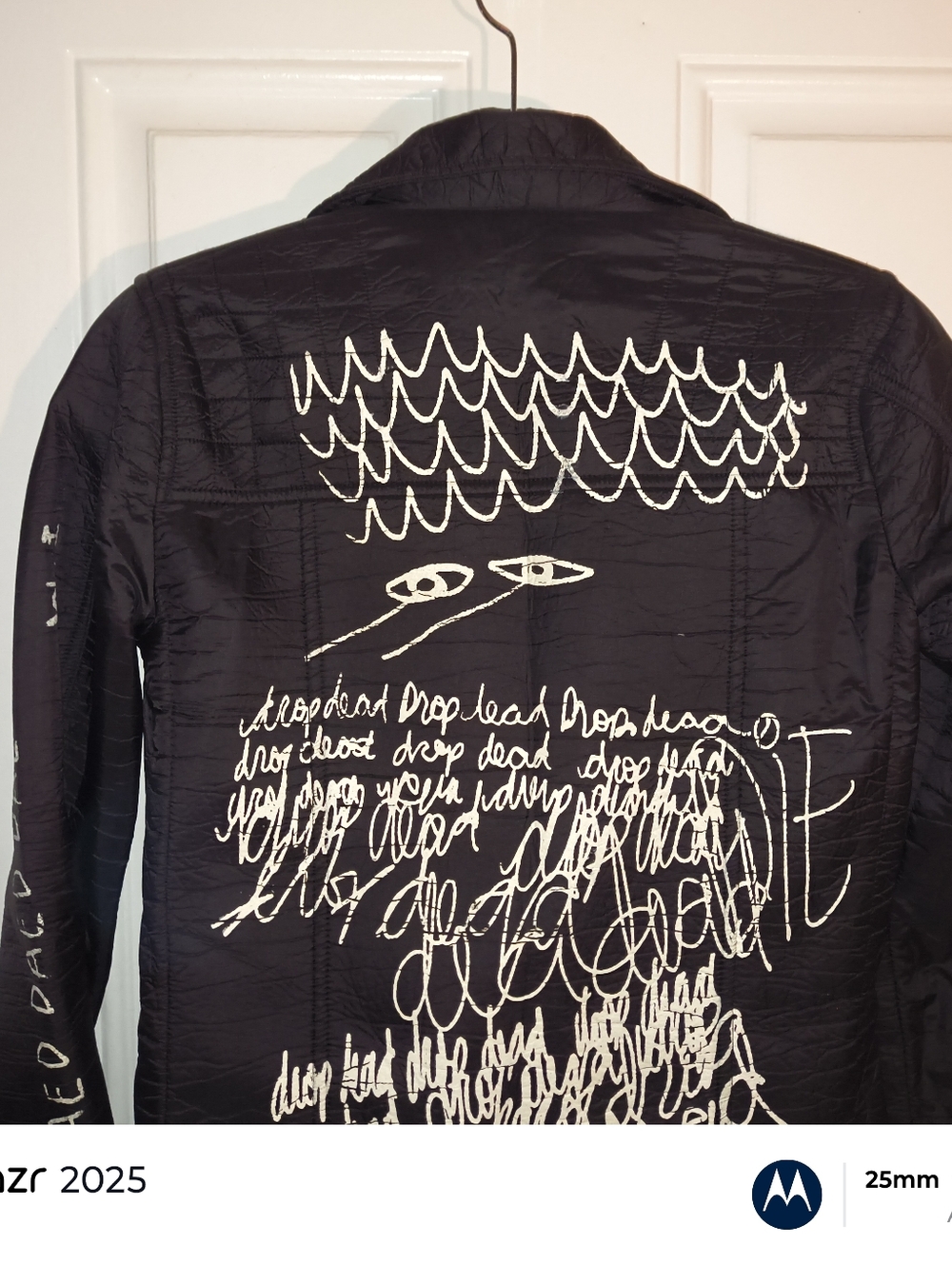 Drop Dead Jacket Vegan Leather Size XS Black Motorcycle Wear
